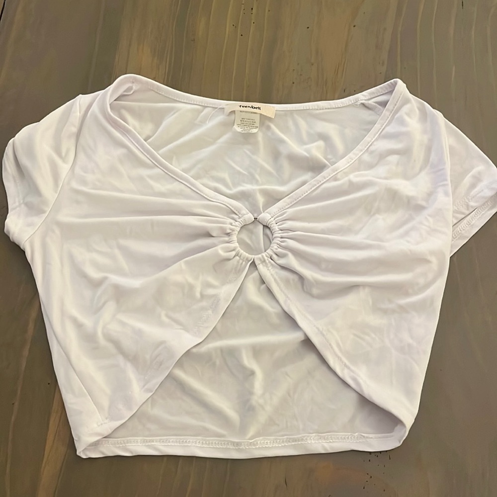 White crop top